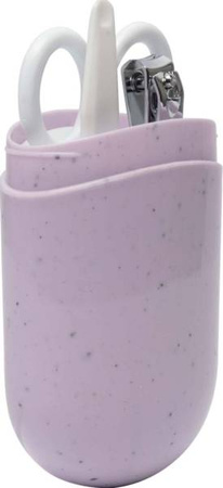 Luma Zestaw Kąpielowy 8 Elementów Wanienka i Akcesoria Speckles Lila