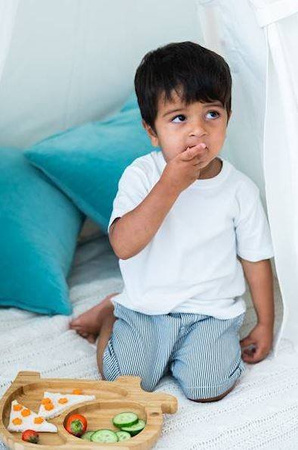 Eco Rascals Miseczka Bambusowa z Przyssawką Słonik Zielony