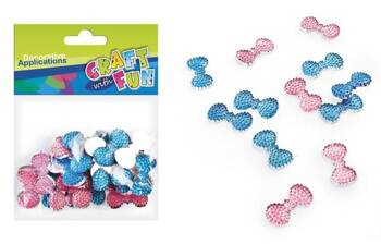 Craft With Fun Ozdoba Dekoracyjna Kryształki Kokarda 30szt