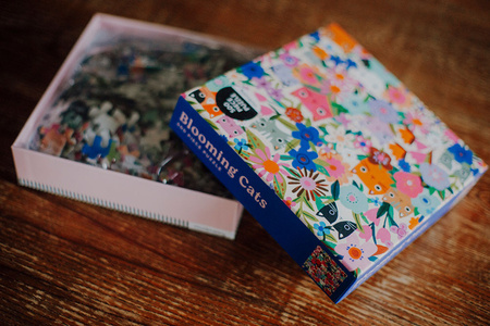 Mudpuppy Puzzle rodzinne Kwitnące kotki 500 elementów 8+