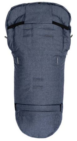 Zaffiro iGrow 2.0 Śpiworek Do Wózka Wełna Melanż Granatowy