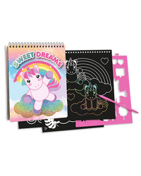 Kids Euroswan Zestaw kreatywny - Zdrapywanka z szablonami - Sweet Dreams