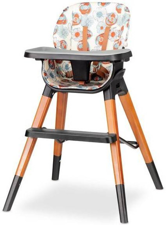 Lionelo Mona Drewniane Krzesełko Do Karmienia Flower