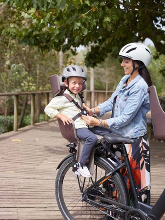 Bobike Fotelik Rowerowy Exclusive Maxi Plus Led 1p Rama Urban Black