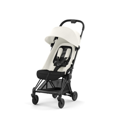 Cybex Coya Wóżek Spacerowy Rama Matt Black Off White + Cybex Coya Moskitiera Black