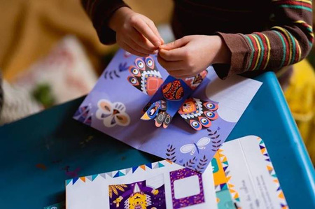 Janod Zestaw Kreatywny Przestrzenne Kartki Pop-Up 3D Zwierzęta 6+