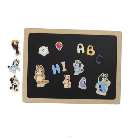 Micki Bluey Dwustronna Magnetyczna Tablica Literki i Obrazki