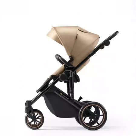 Kinderkraft Prime 2 Wózek Głęboko-Spacerowy + Fotelik Zestaw 3w1 Sandrose Beige