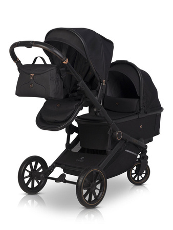 Cavoe Avec 2024 Wózek Głęboko-Spacerowy Bliźniaczy 2w1 Meteorite