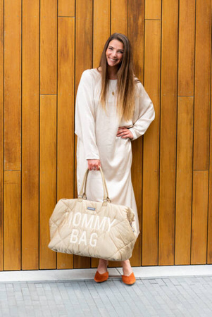 Childhome Torba Mommy Bag Pikowana Beżowa
