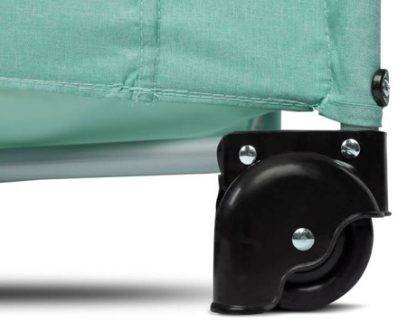 Caretero Esti Łóżeczko Turystyczne z Opuszczanym Bokiem Mint