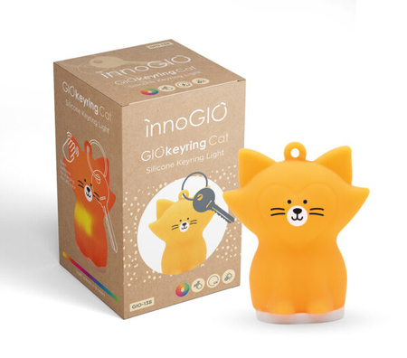 InnoGIO GIOkeyring Silikonowa Lampka z Breloczkiem Cat