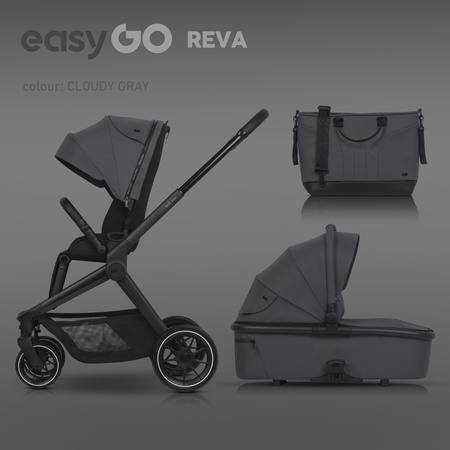 Easy Go Reva Wózek Głęboko-Spacerowy Cloudy Gray
