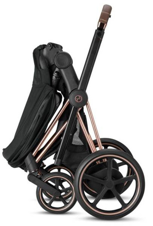 Cybex e-Priam 3.0 Rama ze Stelażem Siedziska + Gondola Wózek Głęboki Spring Blossom Dark