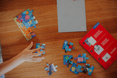 Mudpuppy Puzzle-kartka z życzeniami Rekin 12 elementów 3+