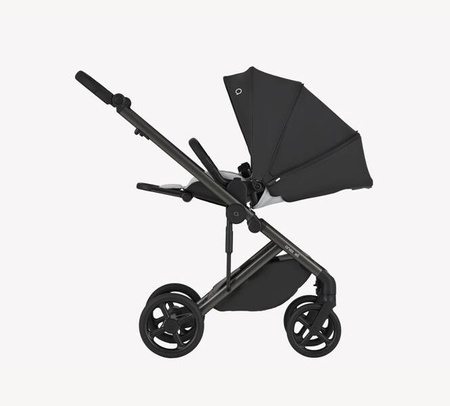Anex Eli Wózek Głęboko-Spacerowy No.5 + Cybex Aton B2 i-Size Fotelik Samochodowy 0-13kg + Baza One Volcano Black