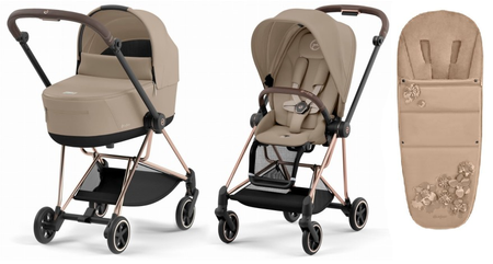 Cybex Mios 3.0 Wózek Głęboko-Spacerowy Cozy Beige + Cybex Śpiworek Gratis
