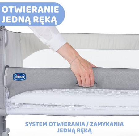 Chicco Next2Me Magic New 2023 Łóżeczko Dostawne Dla Dzieci White Snow
