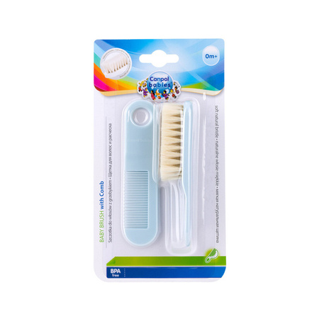 Canpol Babies Szczotka + Grzebień Do Włosów Miękka Mix
