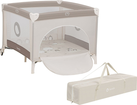 Lionelo Bonnie - składany kojec dziecięcy | Beige Sand