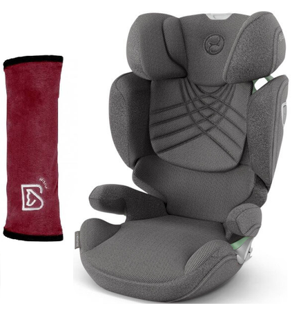 Cybex Solution T I-Fix Fotelik Samochodowy 15-50kg Plus Mirage Grey + Babysafe Nakładka Na Pas