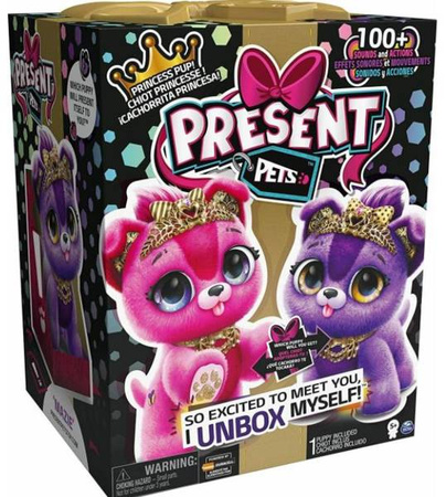 Present Pets Interaktywny Piesek Błyszcząca Księżniczka
