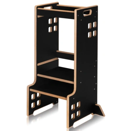 Lionelo Cass Krzesełko do Karmienia Pomocnik Kuchenny Black Onyx