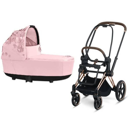 Cybex Priam 2.0 Lux Wózek Głęboki Rama Rose Gold Simply Flowers Pale Blush