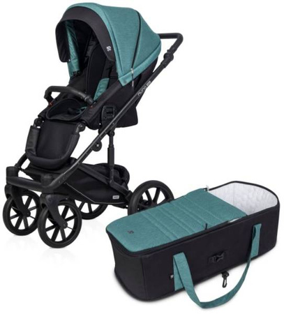 Riko Nuno Pro Wózek Głęboko-Spacerowy 2w1 z Miękką Gondolą Lagoon
