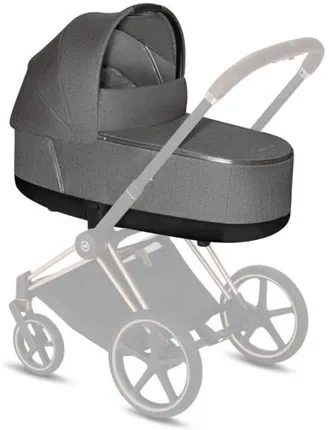 Cybex Mios Wózek Głęboko-Spacerowy Rama 3.0 + Gondola 2.0 Lux Gondola Manhattan Grey Plus + Tapicerka 3.0 Siedziska Manhattan Grey Plus