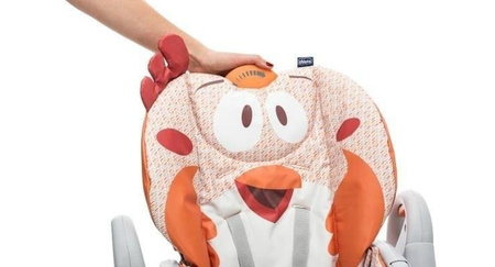 Chicco Polly 2 Start 4 Koła Krzesełko Do Karmienia Happy Silver