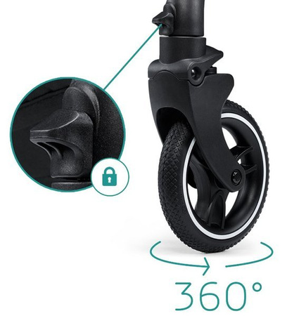 Kinderkraft Evolution Wózek Spacerowy + Cocoon Midnight Green