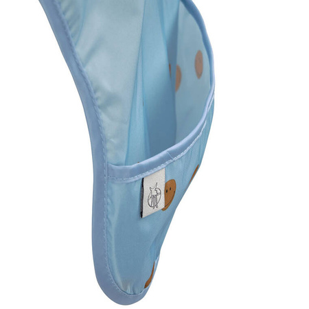 Lassig Zestaw śliniaków wodoodpornych 6m+ Happy Rascals Smile sky blue