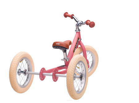 Trybike Pierwszy Rowerek Trójkołowy Dziecięcy Biegowy 2w1 Matowy Różowy