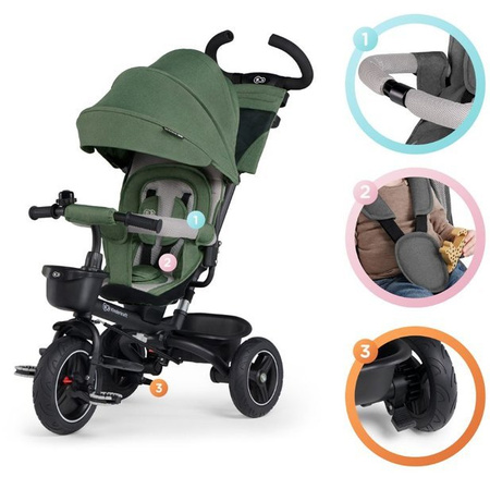 Kinderkraft Spinstep Rowerek Trójkołowy Mavelous Pink