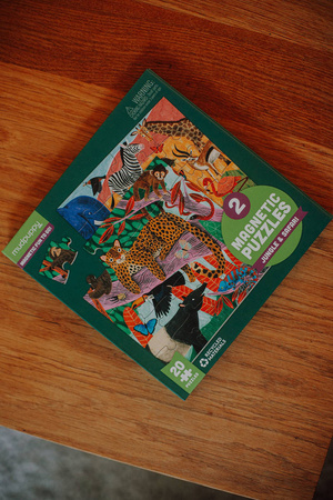 Mudpuppy Puzzle magnetyczne 2w1 Safari & dżungla 20 elementów 4+