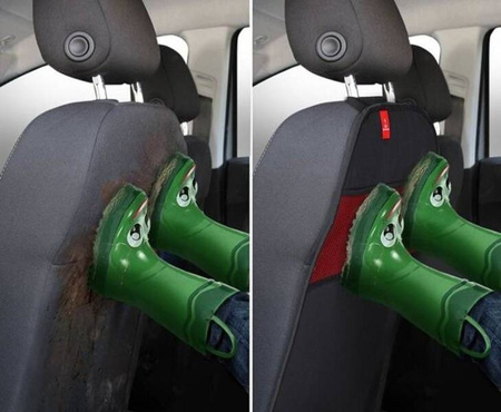 Royal Rascals Mata Ochronna do Samochodu z Organizerem 2 szt. Czarny