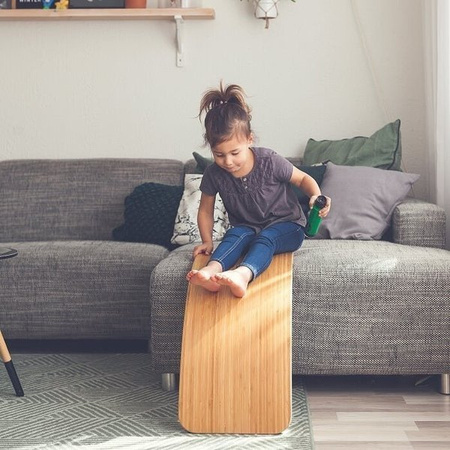 Wobbel Oryginal Deska Do Balansowania z Filcem Transparent Wild Rose