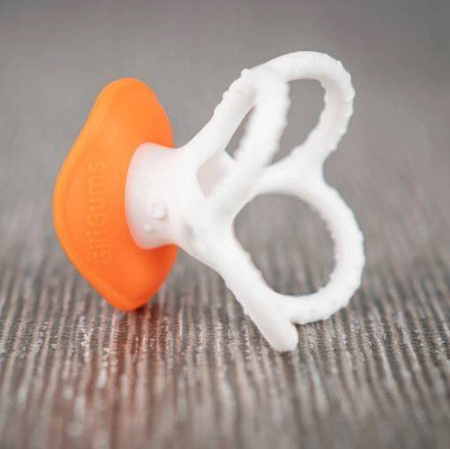 GiliGums Gryzak Silikonowy Ośmiorniczka Pomarańczowy