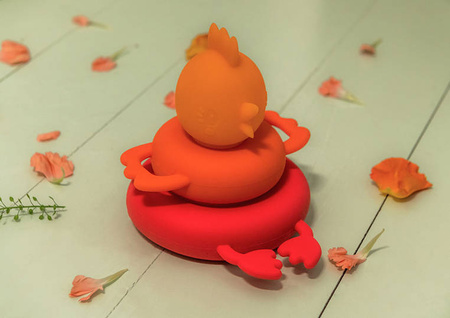 Lilliputiens Silikonowa piramida do kąpieli Kokoszka Paulette 12 m+