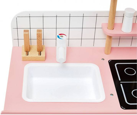 HyperMotion Drewniana Kuchnia Dla Dzieci + Akcesoria