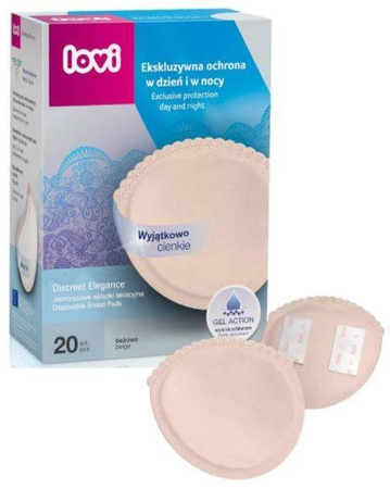 Lovi Discreet Elegance Wkładki Laktacyjne Beżowe 19/610