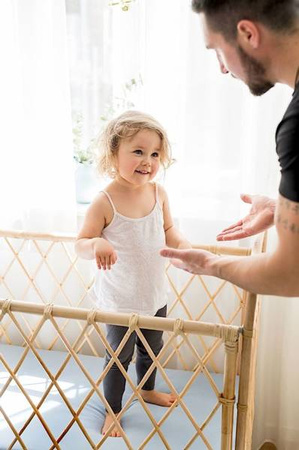 Poofi Prześcieradło Organic&Color 60x120 Dusty Blue PF 640