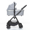 Espiro Galaxy Wózek Głęboko-Spacerowy + Gondola Una + Adaptery Zestaw 2w1 17 Graphite Street + Grey Center