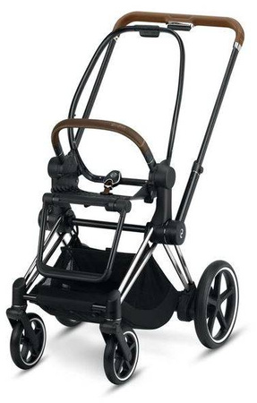 Cybex e-Priam 4.0 Rama w Zestawie ze Stelażem Siedziska Chrome + Brąz