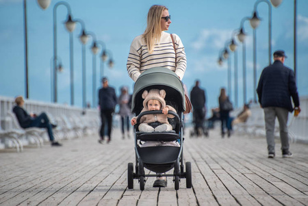 Espiro Wave 2023 Wózek Spacerowy 217 Anthracite Stone