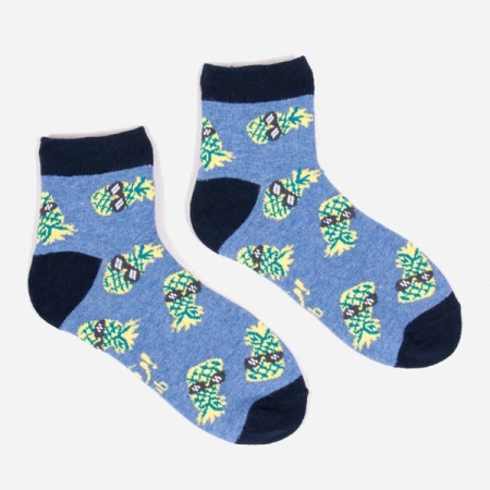 Yoclub! Skarpety Wzorzyste Krótkie Chłopięce 39-42 6Pak