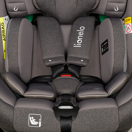 Lionelo Braam I-Size Fotelik Samochodowy 0-36 kg Grey Stone