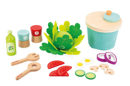 Janod Filcowy Zestaw Do Przyrządzania Sałatki 3+