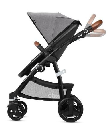 Cybex Cbx Leotie Lux Wózek Głęboko-Spacerowy + Aton Fotelik Samochodowy 0-13 kg Jeansy Blue